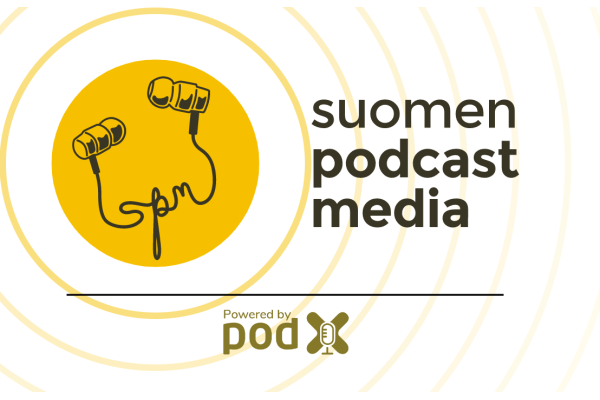 Suomen Podcastmedia logo