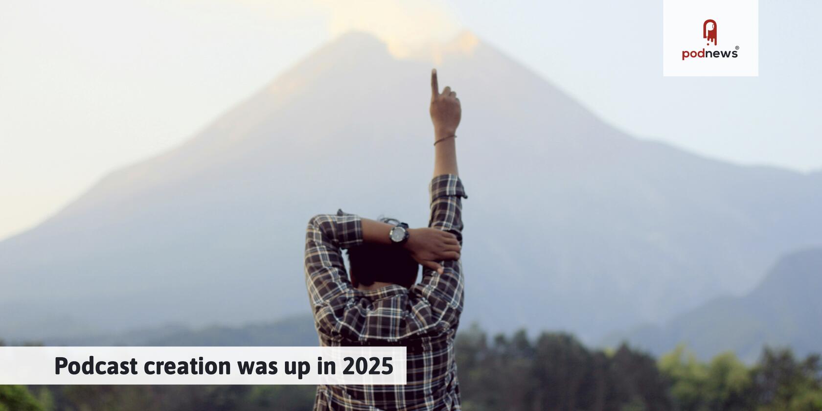 Podcast creation was up in 2025