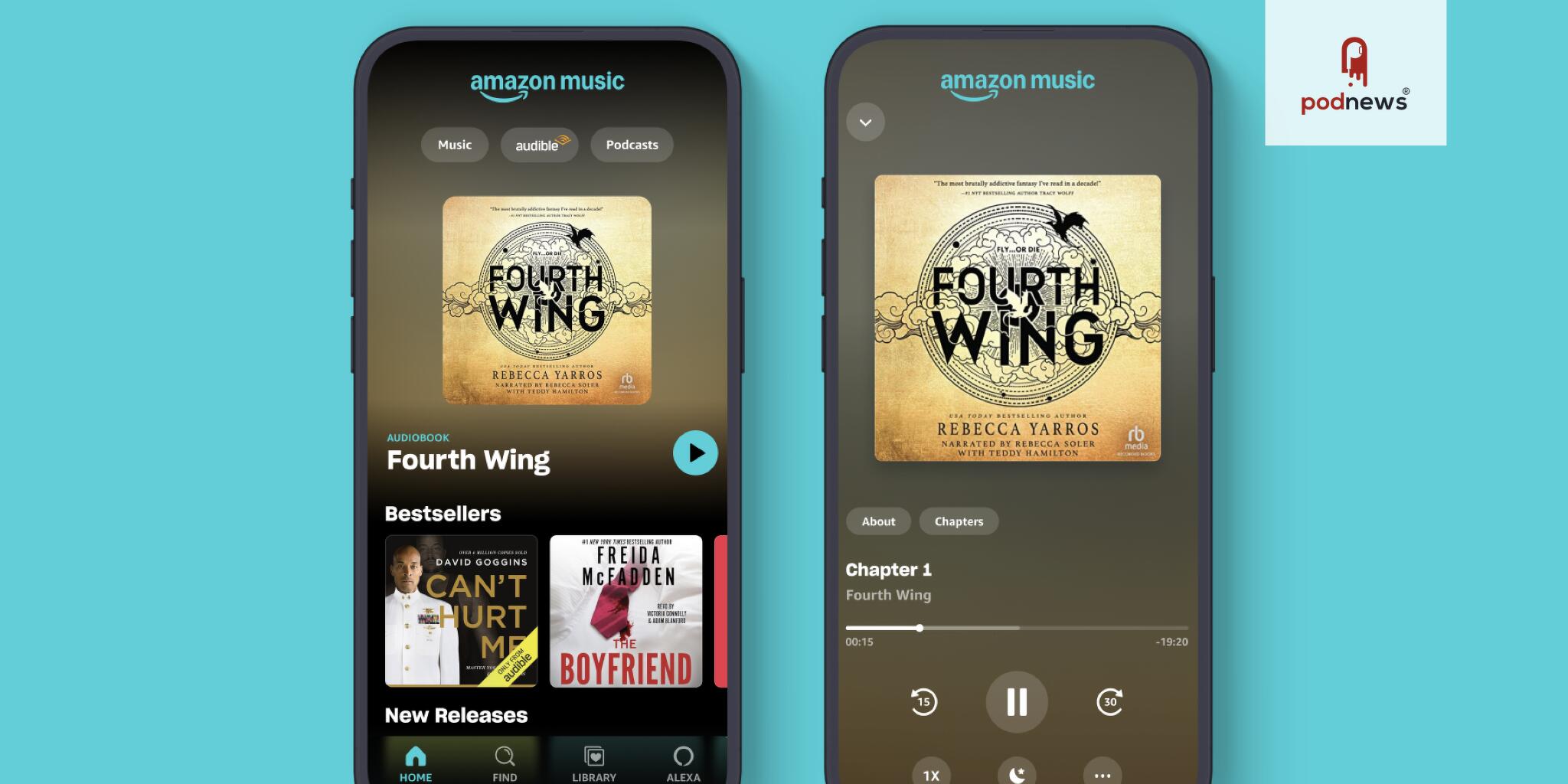 Amazon Music to Include Audible’s Unmatched Selection of Audiobooks