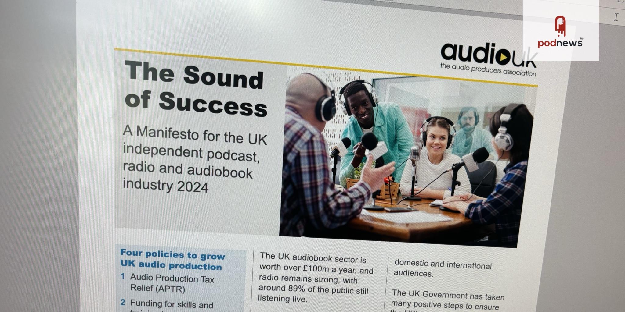 AudioUK launches 2024 manifesto for UK podcast, radio and audiobook