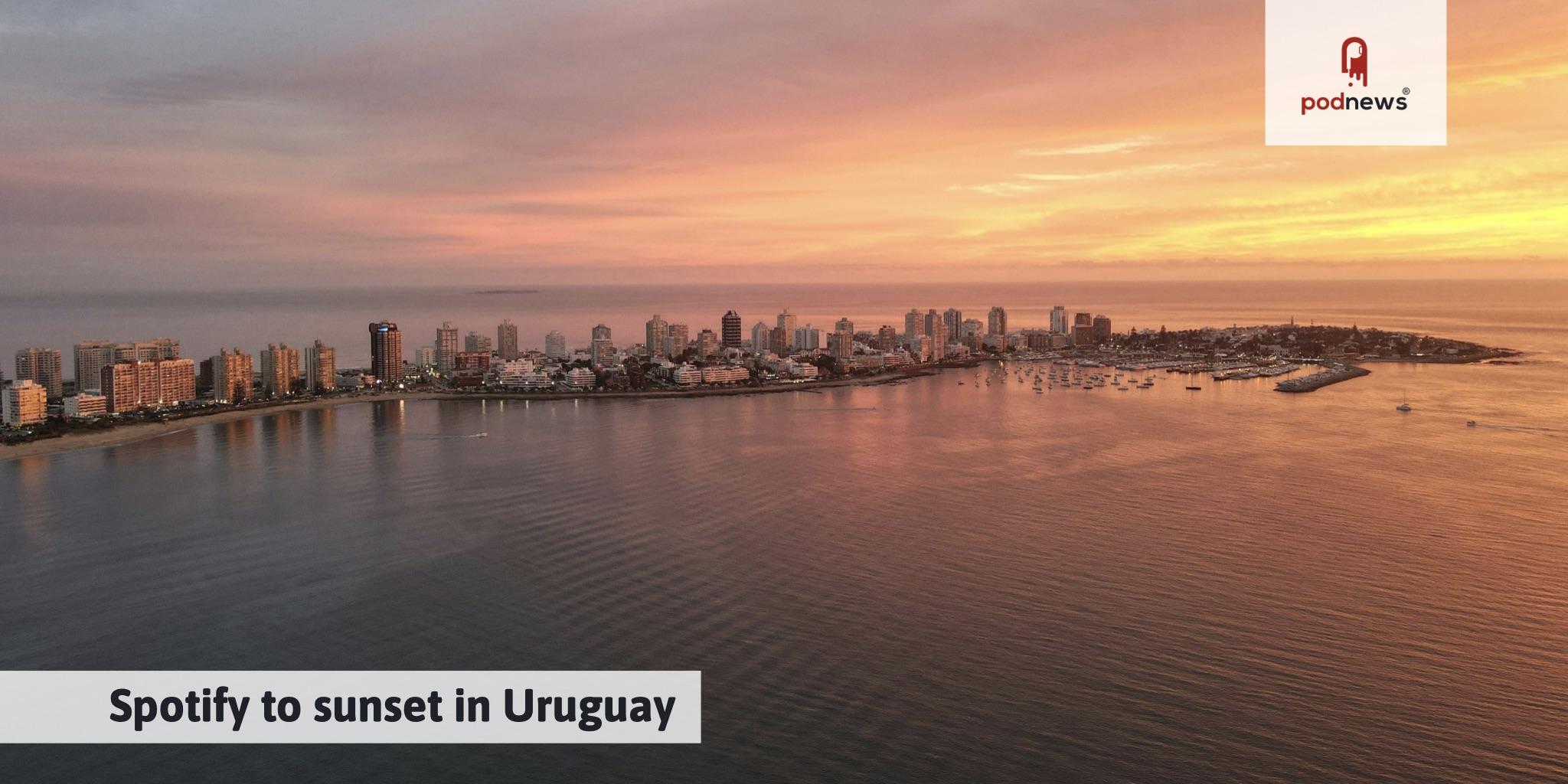 Spotify to sunset in Uruguay