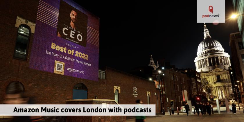 An Amazon Music ad near St Pauls in London