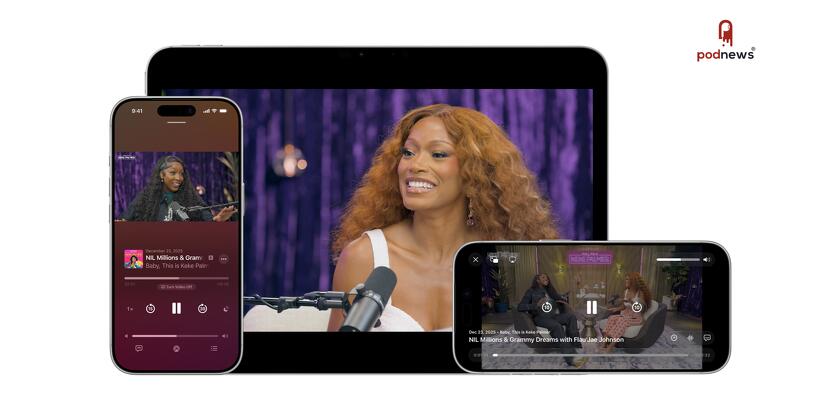 The video experience in Apple Podcasts