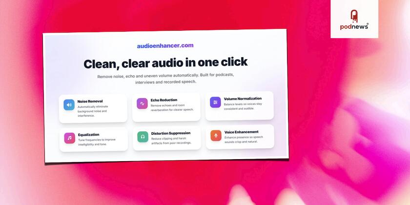 Podsqueeze Launches “Audio Enhancer” — A Standalone Tool That Makes Audio Sound Instantly Better