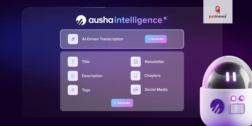 Ausha Intelligence, the AI for Search-Optimized Show Notes, Now Available to Podcasts on All Hosting Platforms