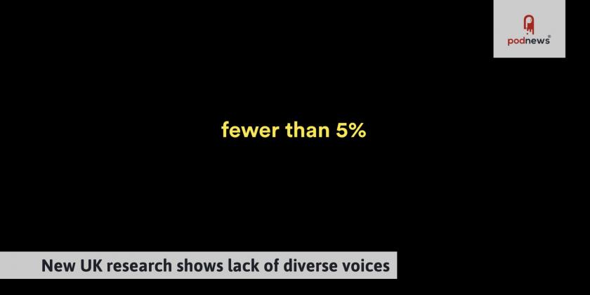 New UK research shows lack of diverse voices