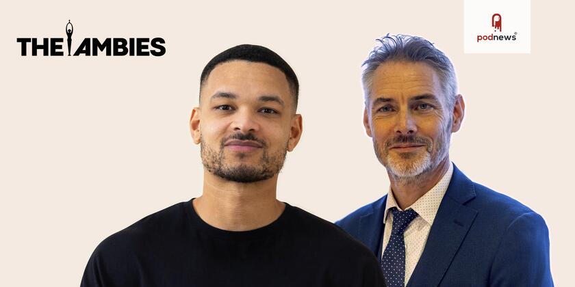 Steven Bartlett, left, and James Cridland, right