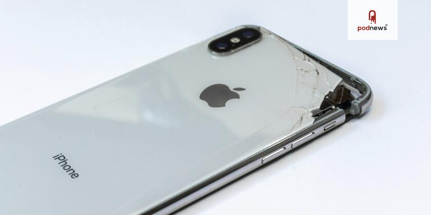 A broken iPhone