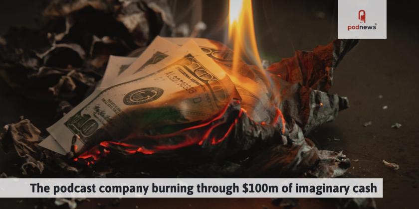 US dollar bills being burnt