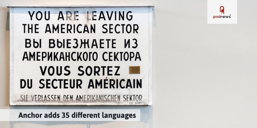 The sign that once stood outside Checkpoint Charlie in Berlin
