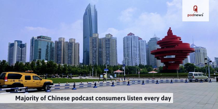 Majority of Chinese podcast consumers listen every day