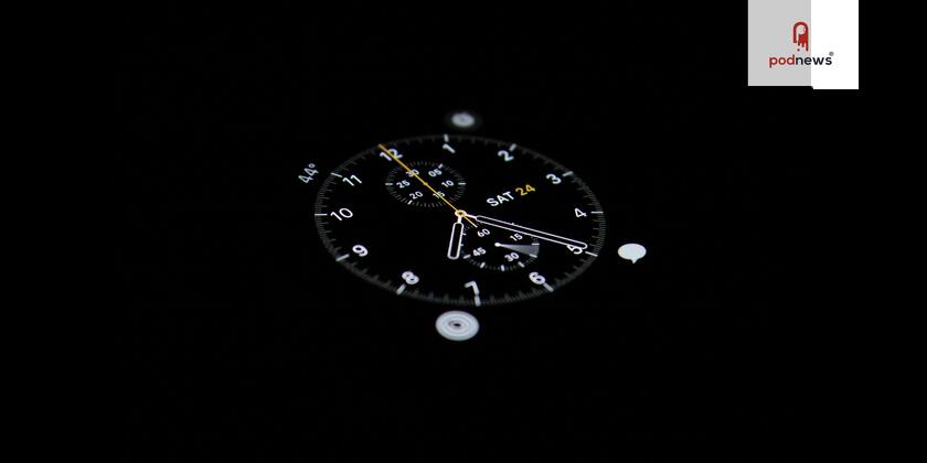 An Apple Watch in the dark