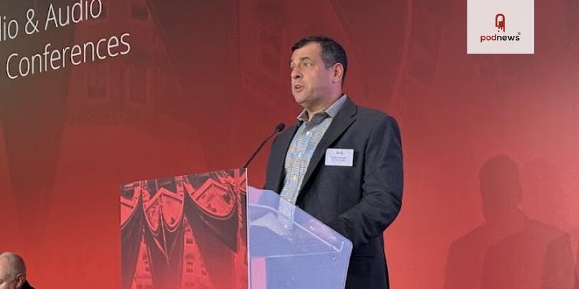 Darryl Battaglia speaking in Venice in 2024