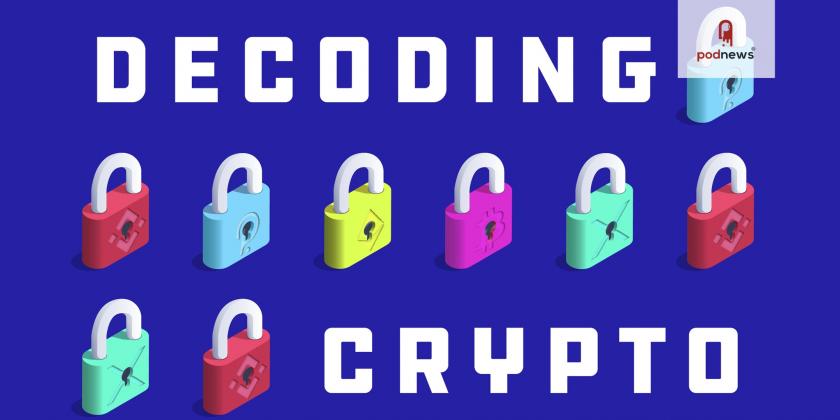 A logo for Decoding Crypto, with padlocks