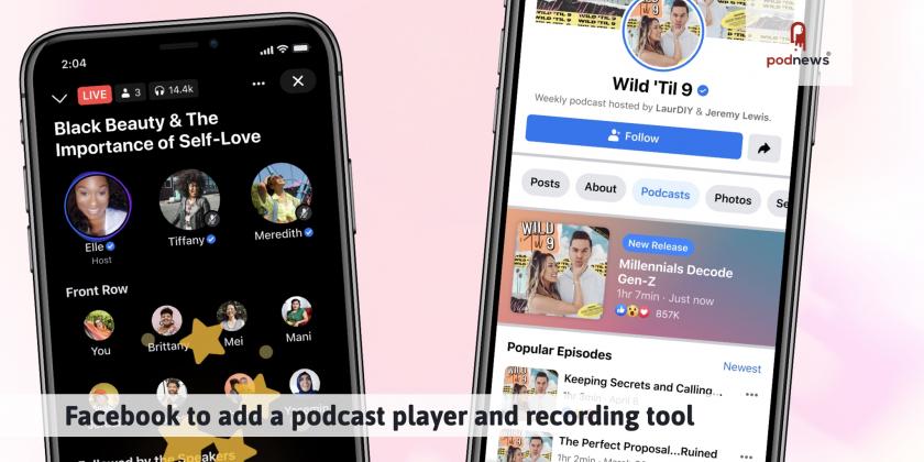 Facebook to add a podcast player and recording tool