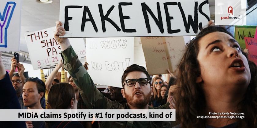Now, MIDiA claims Spotify is #1 for podcasts, kind of