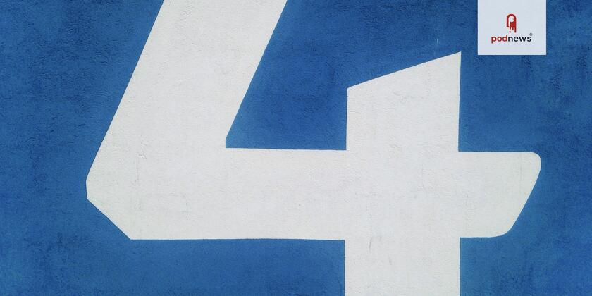 A big painted number 4