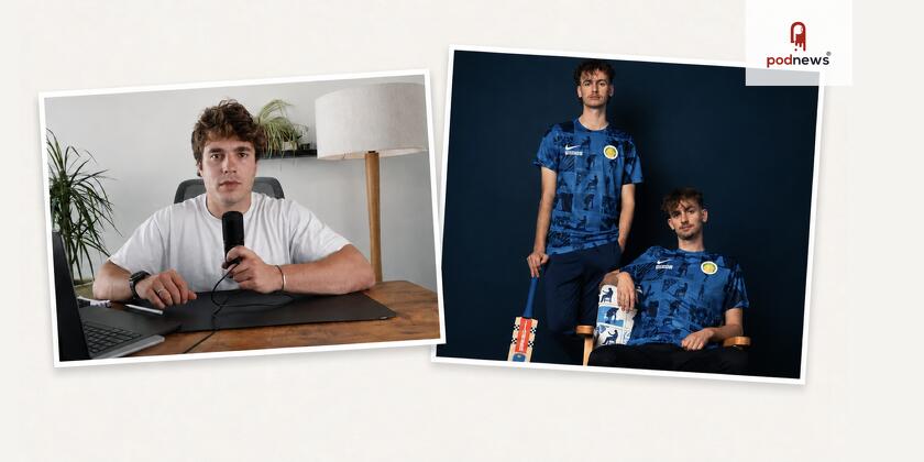 Charlie Tymon, left, and Backyard Cricket, right