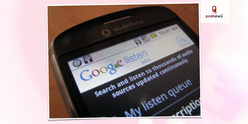 Google Listen on a mobile phone