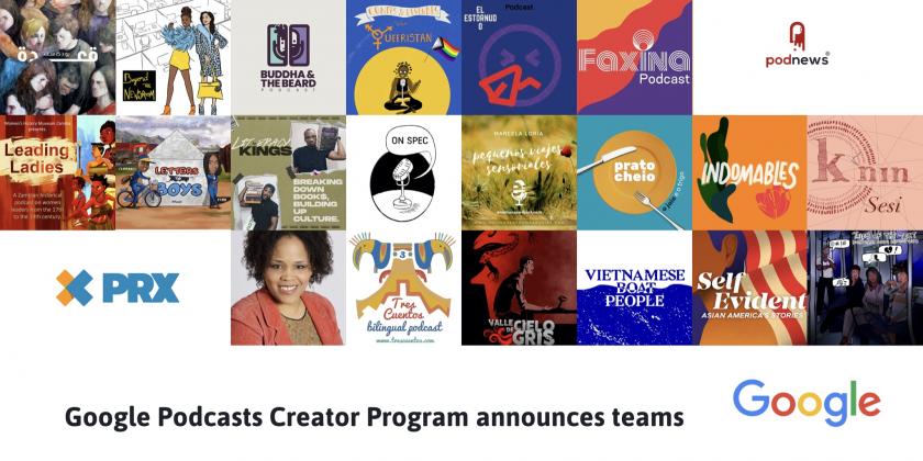 Google Podcasts Creator Program announces teams
