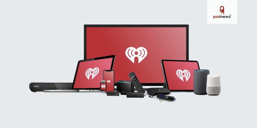The iHeartRadio app on various devices