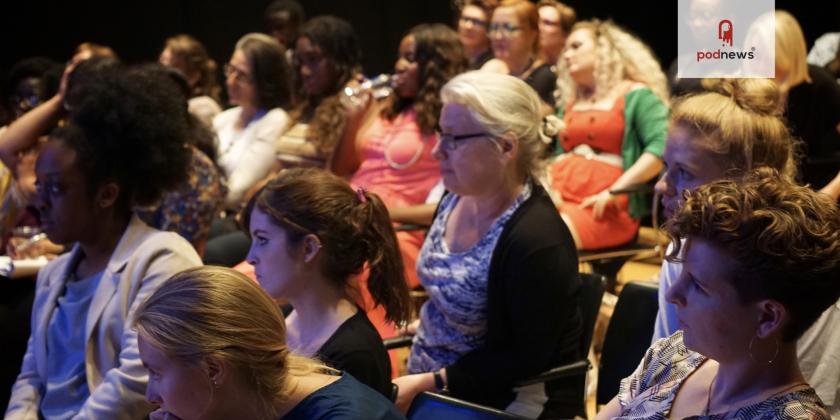 The crowd at a past International Women's Podcast Festival