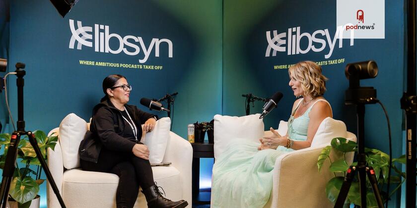 The Libsyn booth at Podfest 2026