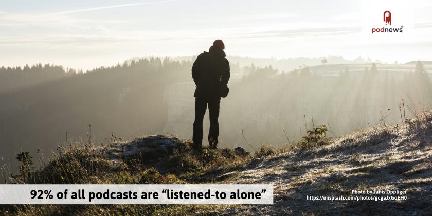 UK - 92 percent of podcasts are listened-to alone