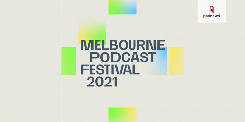 The logo for the Melbourne Podcast Festival