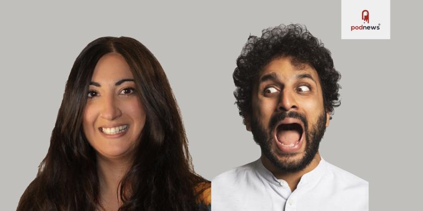 Coco Khan (left) and Nish Kumar (right)