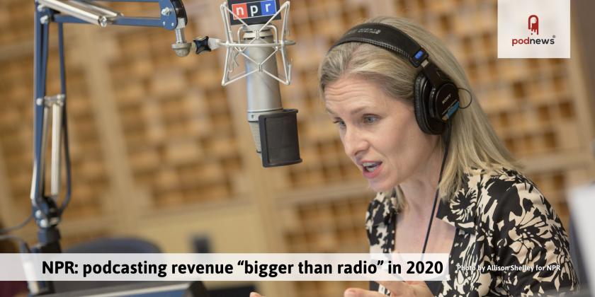 NPR: podcasting revenue bigger than radio in 2020