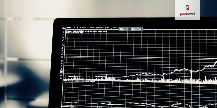 A graph or something on a computer screen