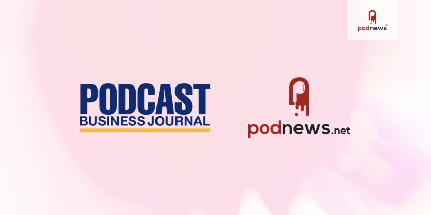 The Podnews Business Journal logo and the Podnews logo, together