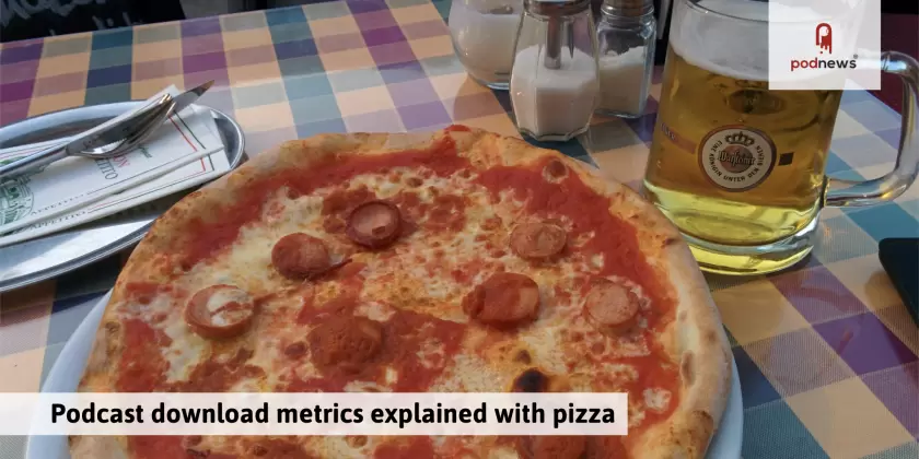 Understanding podcast metrics using pizza