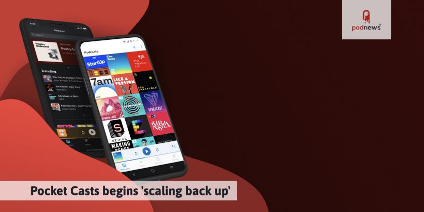 An image of a phone using Pocket Casts