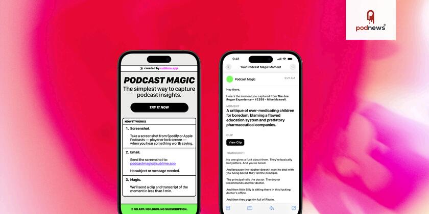 Podcast Magic launches: the simplest way to capture and share podcast moments