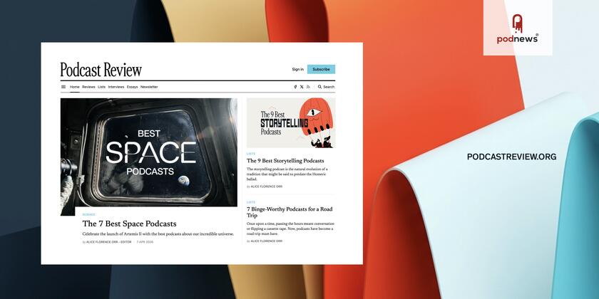 Screenshot of Podcast Review
