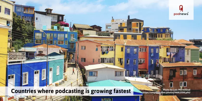 Countries where podcasting is growing fastest