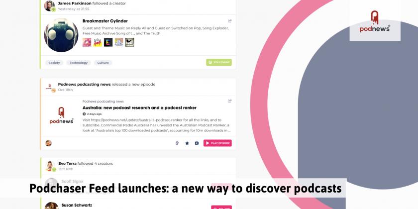The Podchaser Feed: a new way to discover podcasts