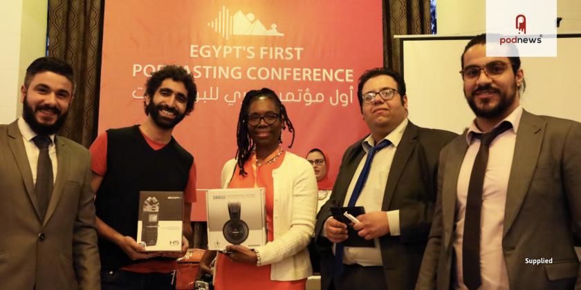 Nearly 100 attendees at PodFest Cairo, Egypt’s first podcasting conference 
