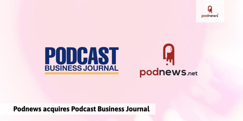 Podcast Business Journal and Podnews logos