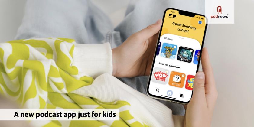 A picture of the KidsPod podcast app