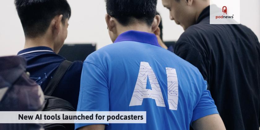 A man with a t-shirt on saying AI