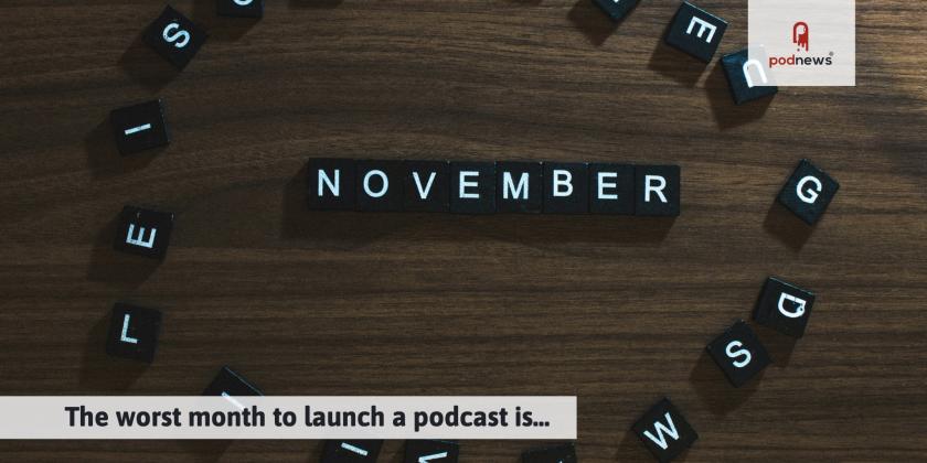 Scrabble tiles saying November