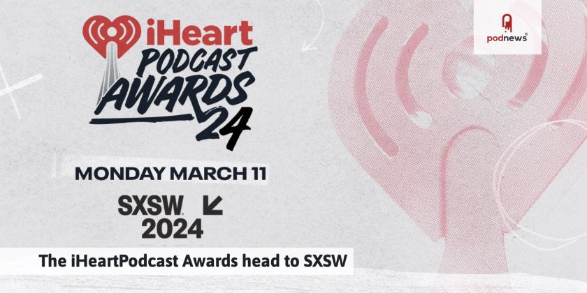 The iHeartPodcasts Awards logo