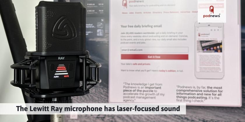 The Lewitt Ray microphone has laser-focused sound