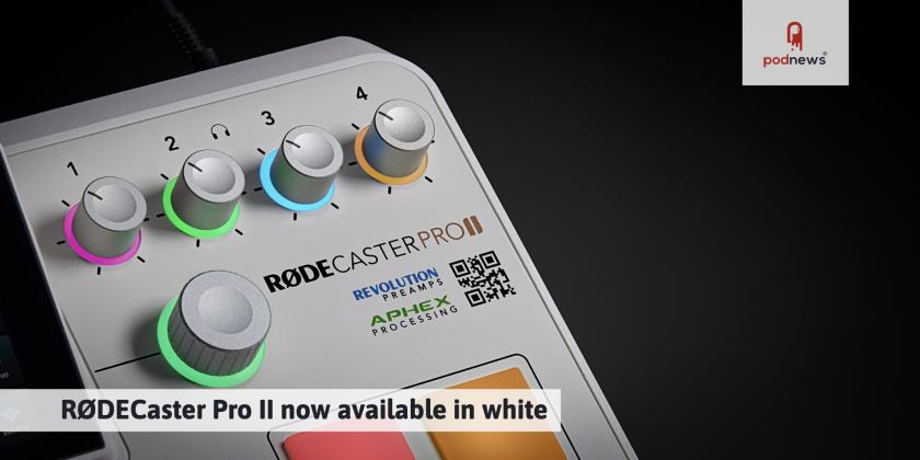 RØDECaster Pro II now available in white