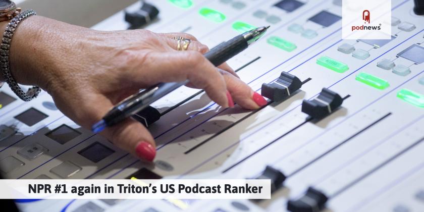 Anchor Louise Schiavone adjusts levels as she records a newscast a studio at NPR headquarters in Washington, D.C., on September 12, 2018.