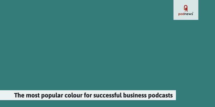 The most popular colour for successful business podcasts