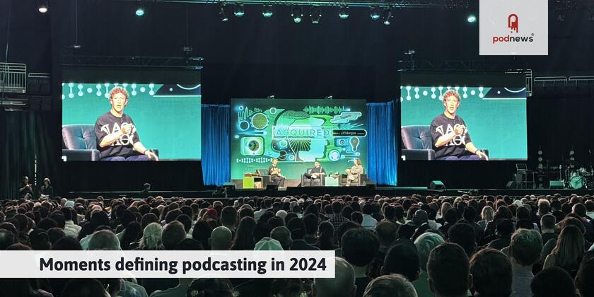 Moments defining podcasting in 2024